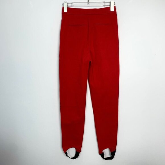 BURBERRY London Red Stirrup Leggings Size 36 Cotton Blend Equestrian Style Pants - Picture 7 of 7